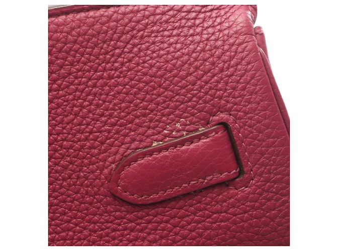 Hermès Borsa Hermes Birkin 35 in pelle Togo rosa - vista 9