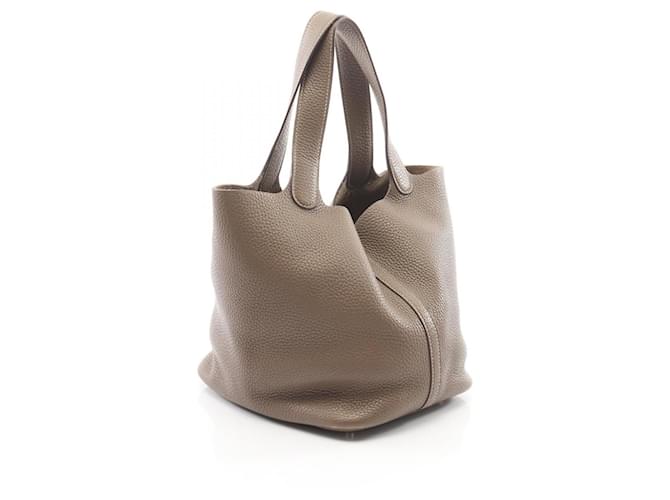 Hermès Borsa Hermes Picotin Lock MM Marrone Taupe - vista 2