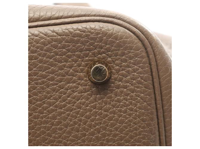 Hermès Borsa Hermes Picotin Lock MM Marrone Taupe - vista 8