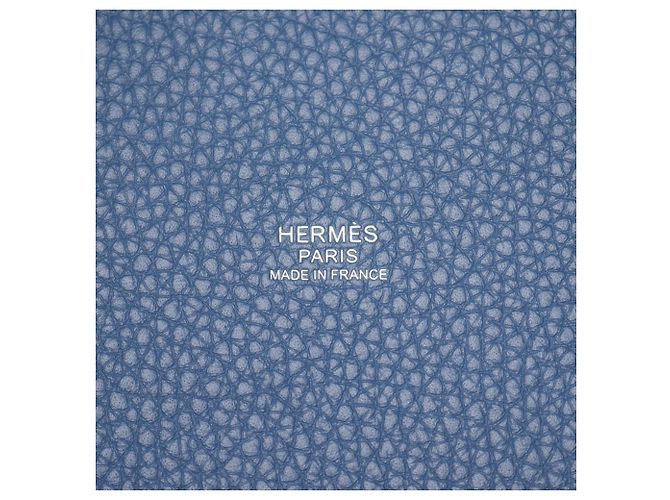 Hermès Borsa Hermes Picotin Lock PM Blue Tie - vista 4