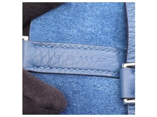 Hermès Borsa Hermes Picotin Lock PM Blue Tie - vista 5