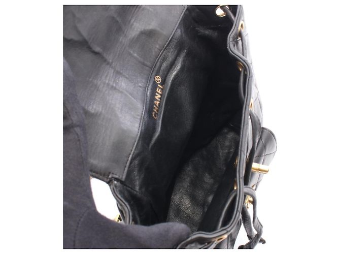 Zaino Chanel Matelassé Turnlock Chain Nero - vista 3
