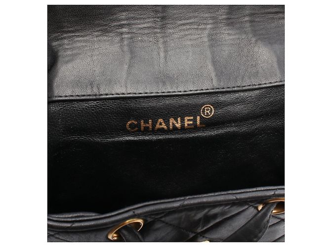 Zaino Chanel Matelassé Turnlock Chain Nero - vista 4