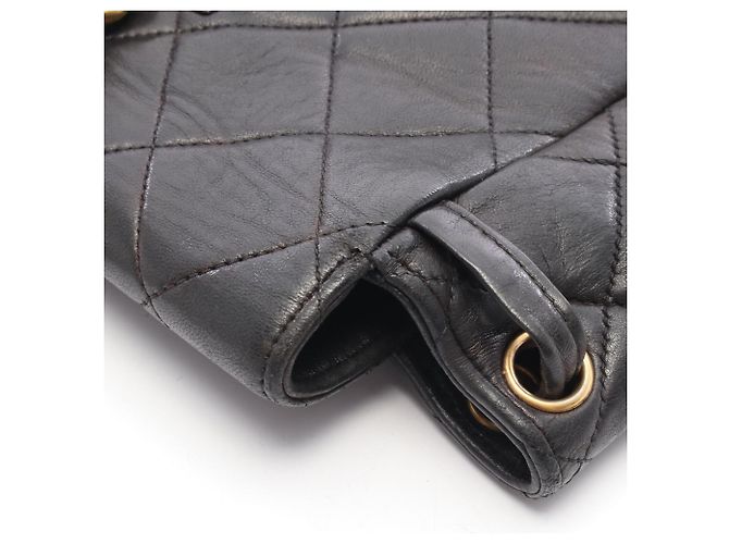 Zaino Chanel Matelassé Turnlock Chain Nero - vista 7