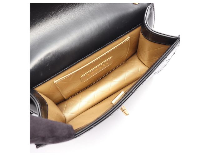 Borsa a Spalla Chanel Matelassé Small Flap Nero - vista 3