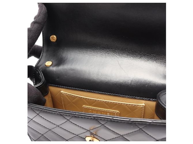Borsa a Spalla Chanel Matelassé Small Flap Nero - vista 6