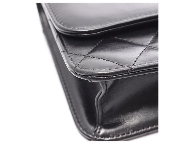 Borsa a Spalla Chanel Matelassé Small Flap Nero - vista 7