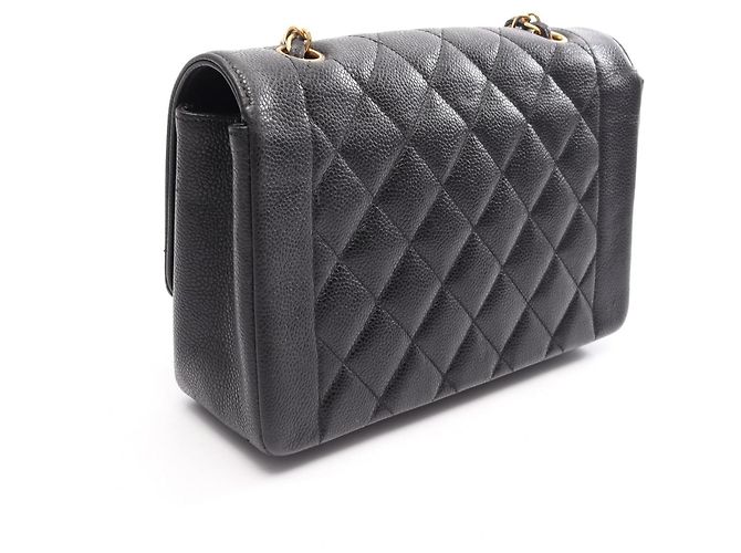 Borsa a Spalla Chanel Matelassé Diana Flap Nero - vista 2