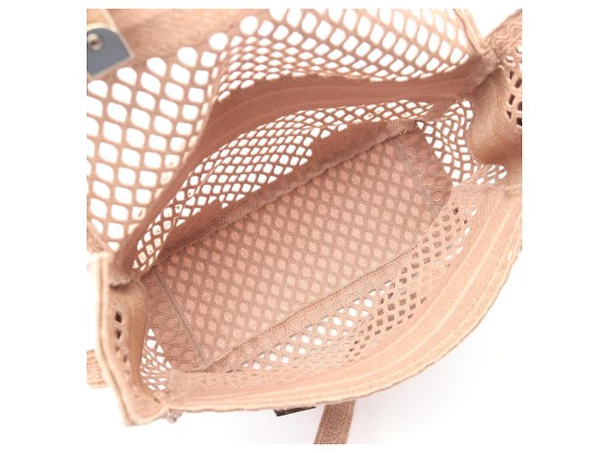 Borsa a tracolla Christian Dior in tela rosa - vista 3