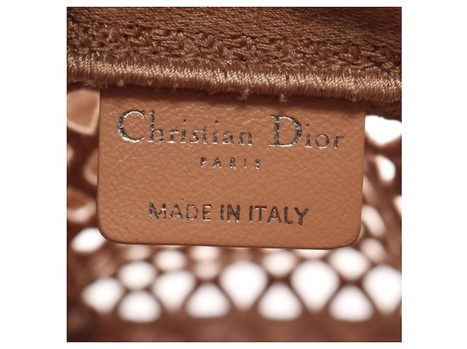 Borsa a tracolla Christian Dior in tela rosa - vista 4