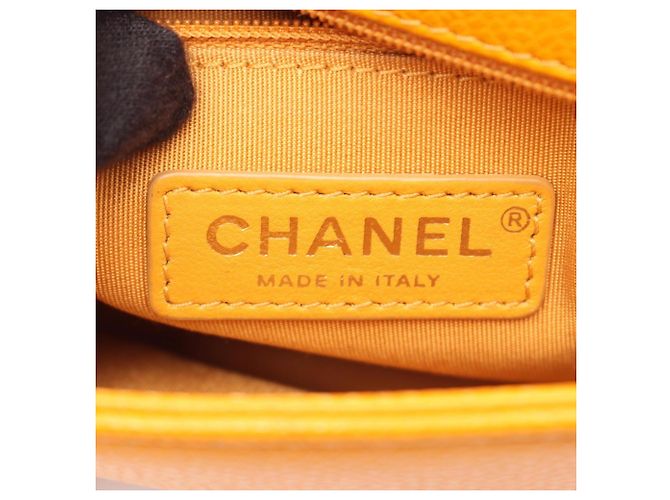 Borsa Chanel Matelassé Top Handle 2-Way Shoulder Bag Arancione - vista 4