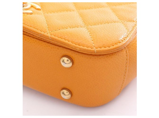 Borsa Chanel Matelassé Top Handle 2-Way Shoulder Bag Arancione - vista 6