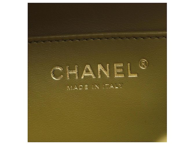 Bolsa Bowling Mini Matelassé Chanel Caqui - vista 4