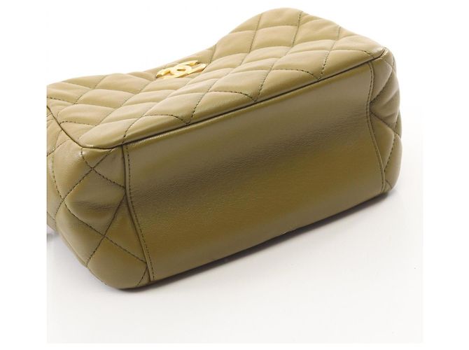 Bolsa Bowling Mini Matelassé Chanel Caqui - vista 7