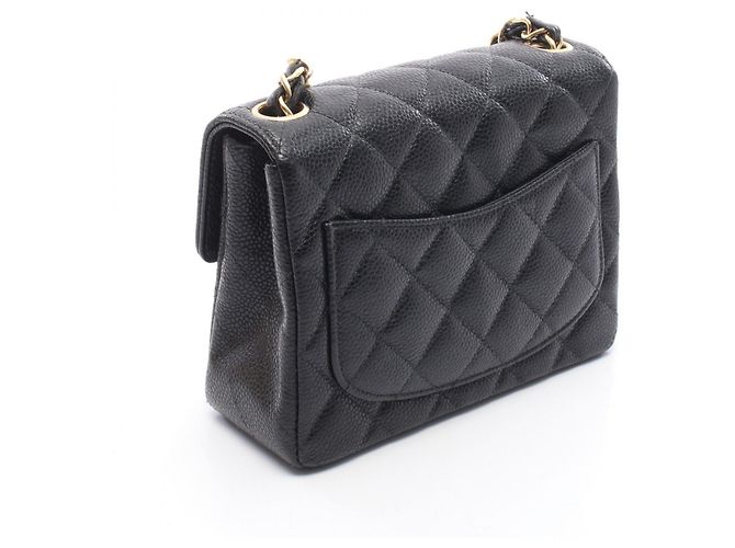 Borsa a Spalla Chanel Mini Matelassé Nero - vista 2