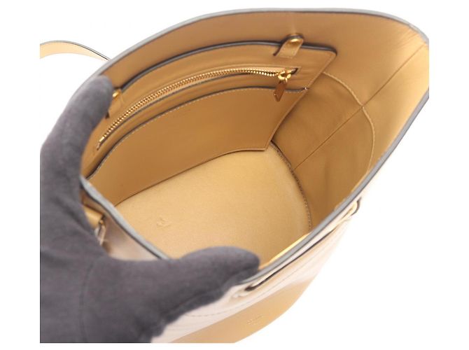 Céline Celine Maillon Triomphe Bucket Bag Beige - Ansicht 3