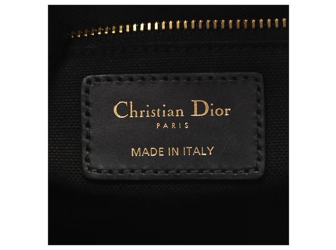 Borsa a tracolla Christian Dior Dior 30 Montaigne Oblique Jacquard Nero Beige Blu navy - vista 4