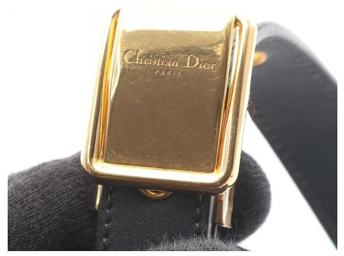 Borsa a tracolla Christian Dior 30 Montaigne Oblique Jacquard Nero Beige Blu navy - vista 7