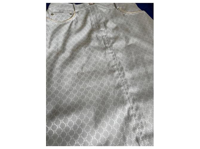 Céline Celine Mini gonna Monogram Beige - vista 2