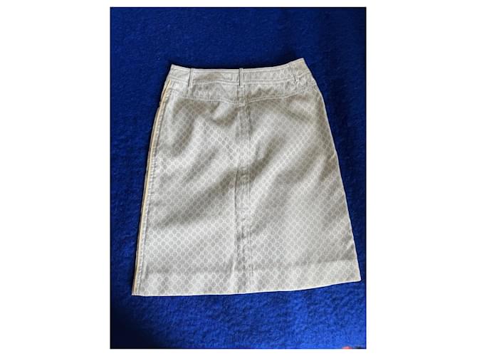 Céline Celine Mini gonna Monogram Beige - vista 6