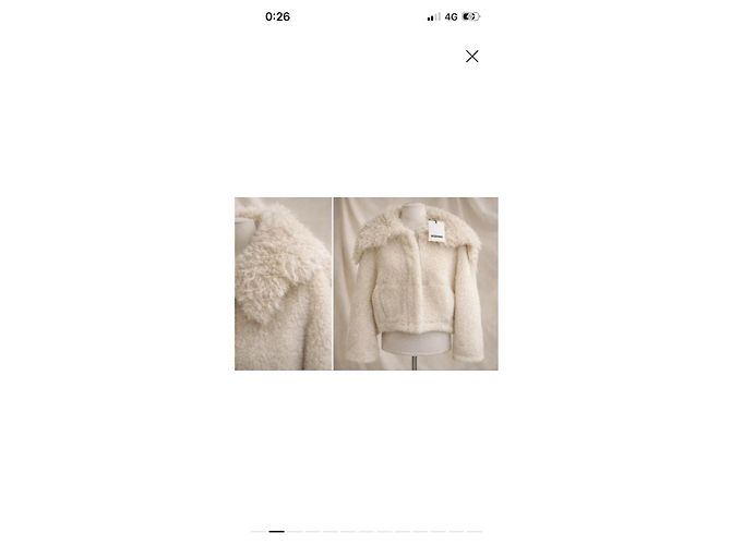 Jacquemus La Veste Piloni Shearling Beige - vista 2