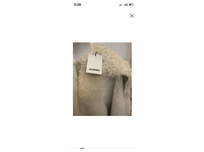 Jacquemus La Veste Piloni Shearling Beige - vista 3