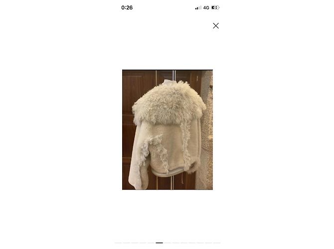 Jacquemus La Veste Piloni Shearling Beige - vista 6
