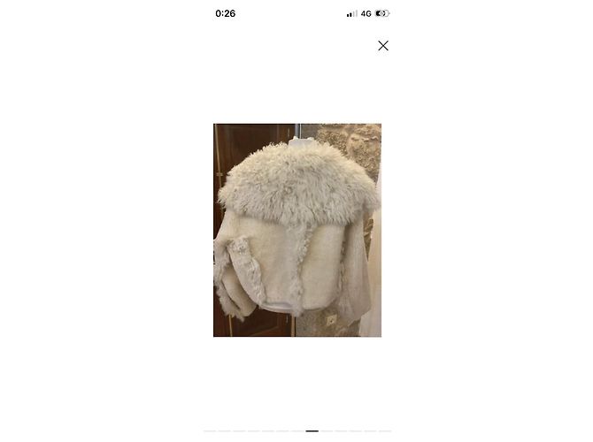 Jacquemus La Veste Piloni Shearling Beige - vista 8