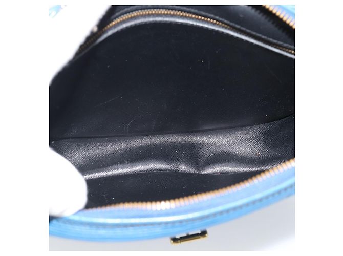 LOUIS VUITTON Epi Jeune Fille MM Borsa a Spalla Blu M52155 LV Auth 191695 - vista 10