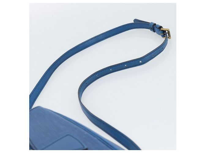 LOUIS VUITTON Epi Jeune Fille MM Borsa a Spalla Blu M52155 LV Auth 191695 - vista 14