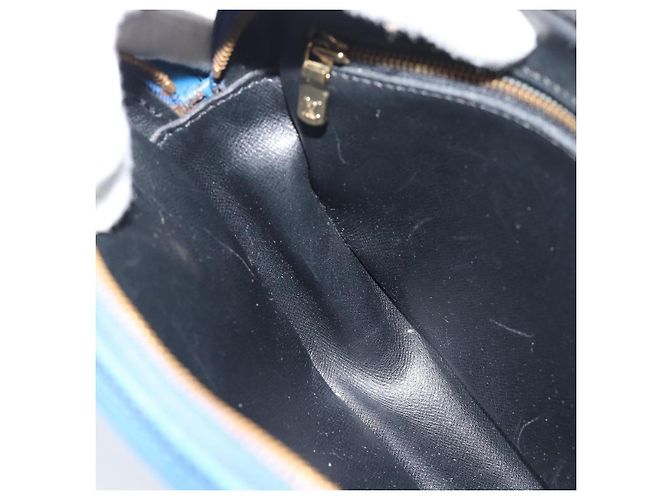 LOUIS VUITTON Epi Jeune Fille MM Borsa a Spalla Blu M52155 LV Auth 191695 - vista 21