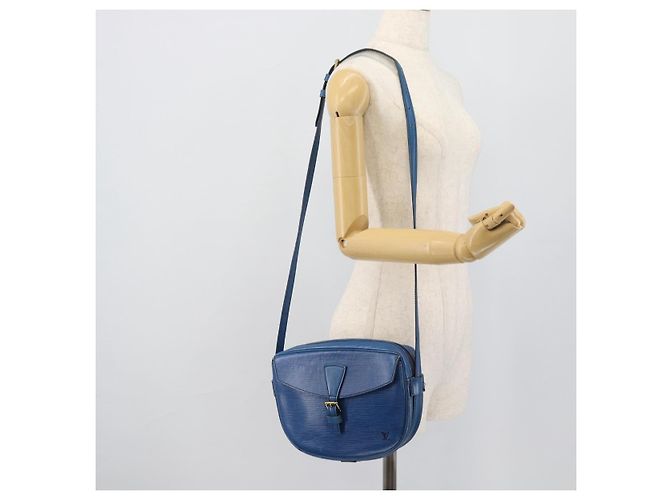 LOUIS VUITTON Epi Jeune Fille MM Borsa a Spalla Blu M52155 LV Auth 191695 - vista 24