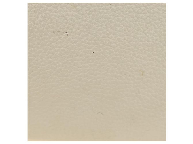 Borsa PRADA Vittero Dino Leather 2way White Gold Auth 190387V Bianco D'oro - vista 5
