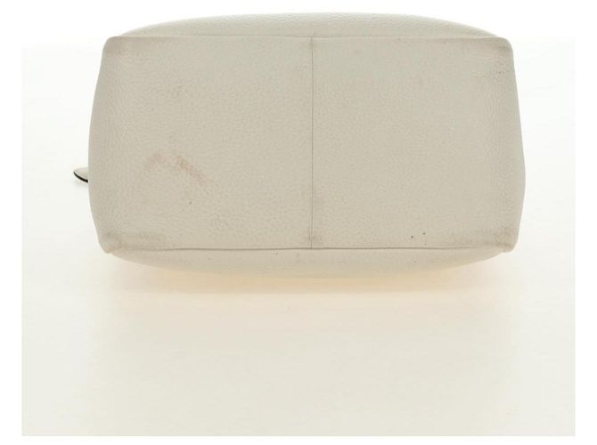 Borsa PRADA Vittero Dino Leather 2way White Gold Auth 190387V Bianco D'oro - vista 9