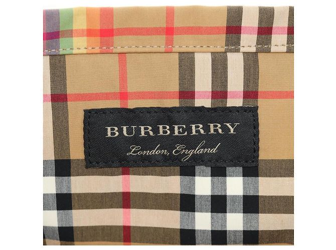BURBERRY Nova Check Tote Bag Canvas Beige Silber Auth 190455M - Ansicht 18