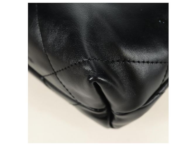 CHANEL CHANEL22 Borsa a Catena in Pelle di Agnello Nera e Oro CC Auth 190198SAM Nero D'oro - vista 20
