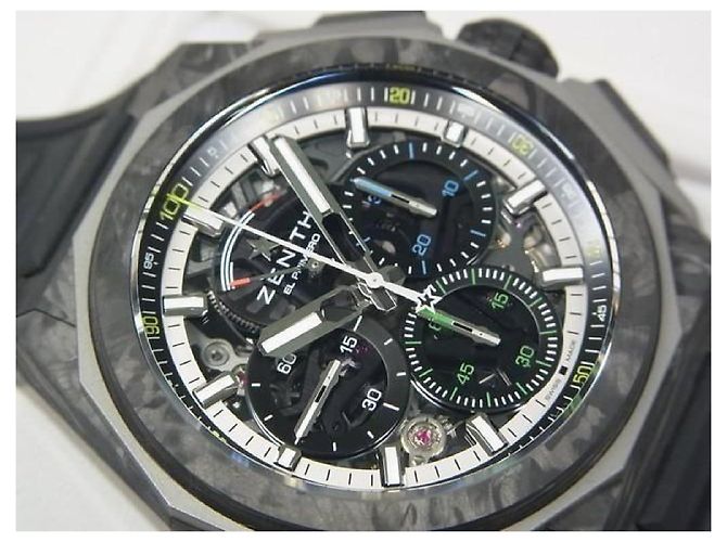Zénith ZENITH Defy extreme Carbon 10.9100.9004/22.I200 Original Masculino Prata - vista 2