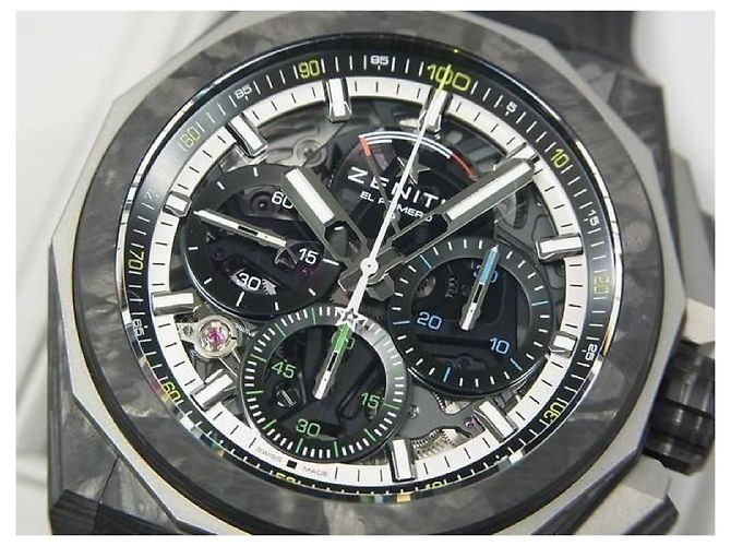 Zénith ZENITH Defy extreme Carbon 10.9100.9004/22.I200 Original Masculino Prata - vista 3