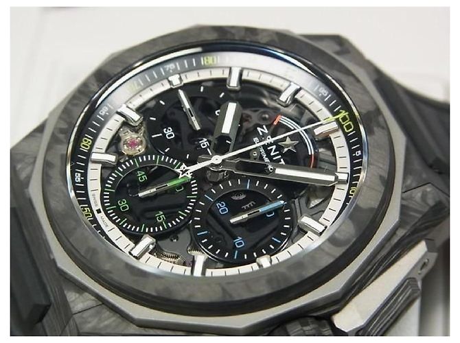 Zénith ZENITH Defy extreme Carbon 10.9100.9004/22.I200 Original Masculino Prata - vista 4