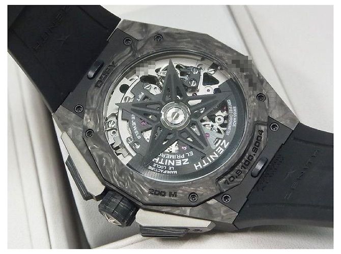Zénith ZENITH Defy extreme Carbon 10.9100.9004/22.I200 Original Masculino Prata - vista 5