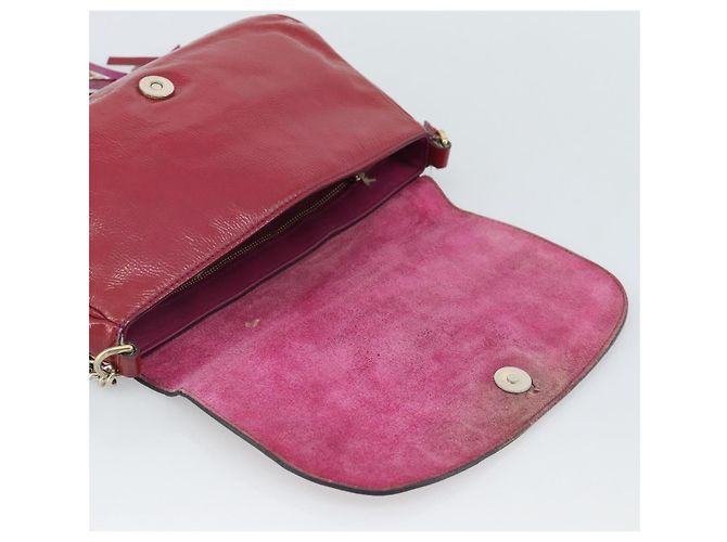 Borsa a tracolla GUCCI Chain Soho vernice Rosa Oro 336752 Auth ka5192 D'oro - vista 10