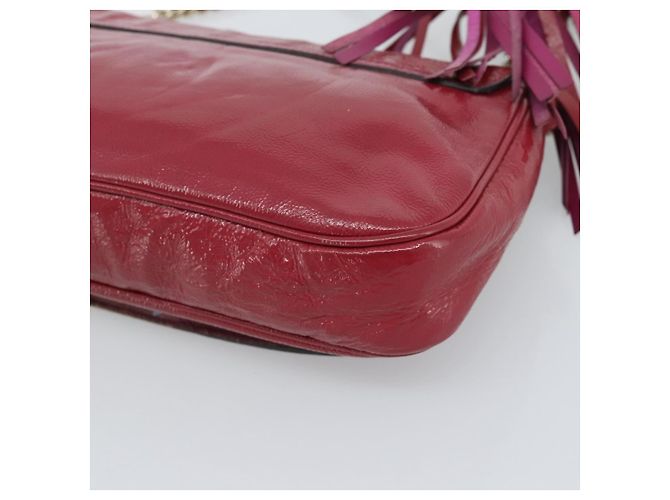 Borsa a tracolla GUCCI Chain Soho vernice Rosa Oro 336752 Auth ka5192 D'oro - vista 16