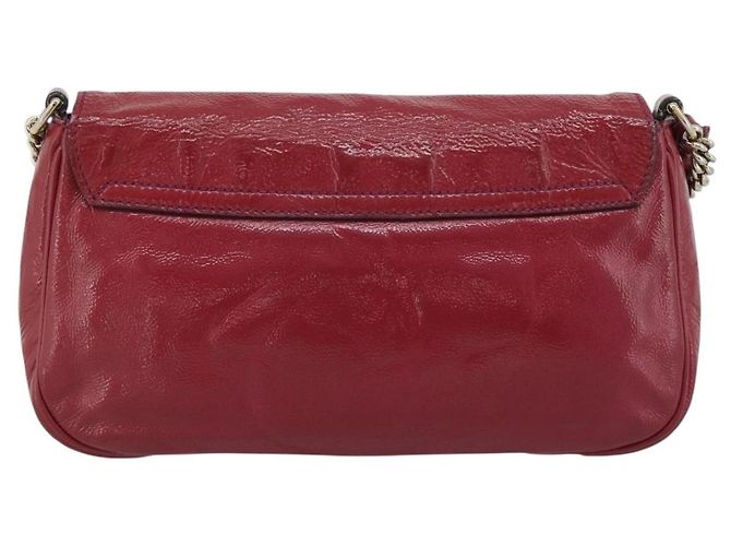Borsa a tracolla GUCCI Chain Soho vernice Rosa Oro 336752 Auth ka5192 D'oro - vista 2
