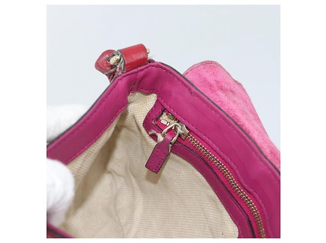 Borsa a tracolla GUCCI Chain Soho vernice Rosa Oro 336752 Auth ka5192 D'oro - vista 21