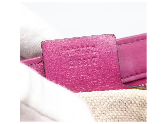 Borsa a tracolla GUCCI Chain Soho vernice Rosa Oro 336752 Auth ka5192 D'oro - vista 23