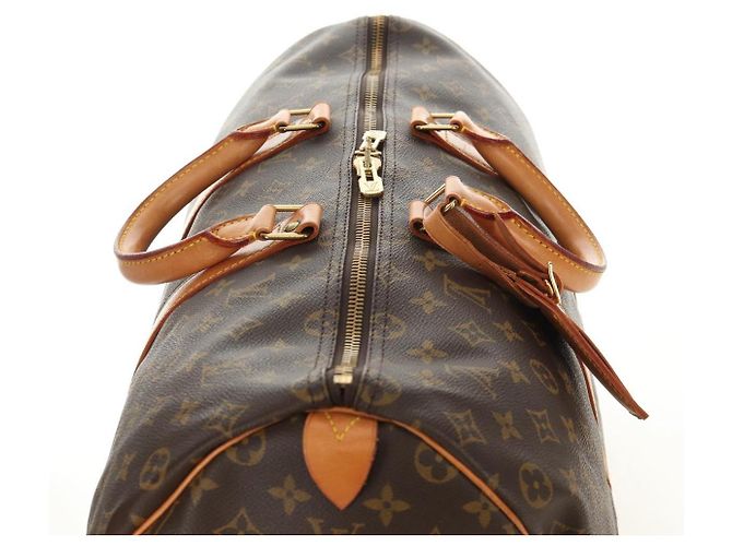 LOUIS VUITTON Borsa Boston Monogram Keepall 50 M41426 LV Auth 191786V Monogramma - vista 6