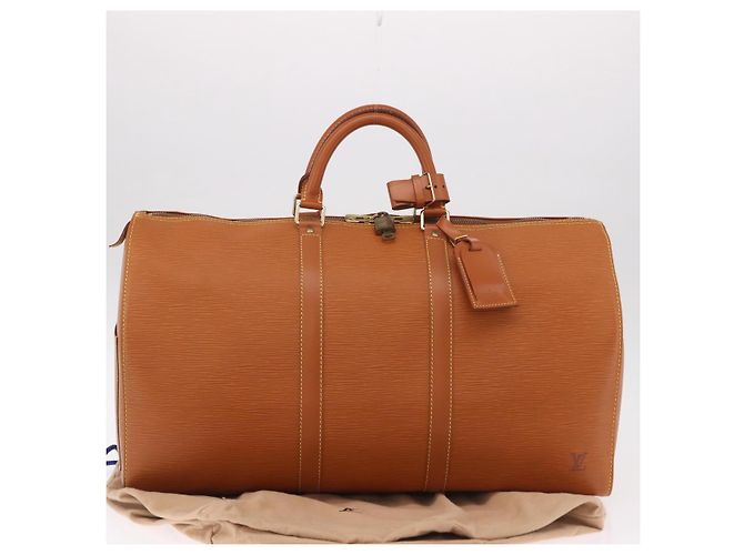 LOUIS VUITTON Epi Keepall 50 Boston Bag Marrone M42968 LV Auth 190130SAV - vista 12