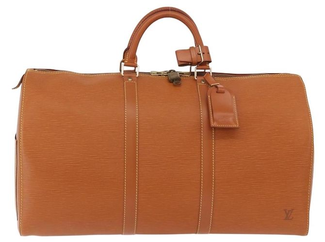 LOUIS VUITTON Epi Keepall 50 Boston Bag Marrone M42968 LV Auth 190130SAV - vista 13