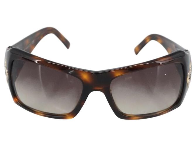 Bulgari Gafas de sol BVLGARI de plástico marrón oro Auth BA14044 Castaño Dorado - vista 13