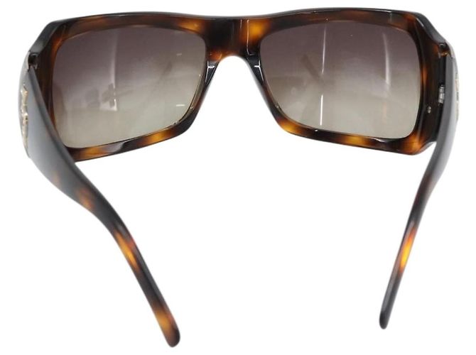 Bulgari Gafas de sol BVLGARI de plástico marrón oro Auth BA14044 Castaño Dorado - vista 2